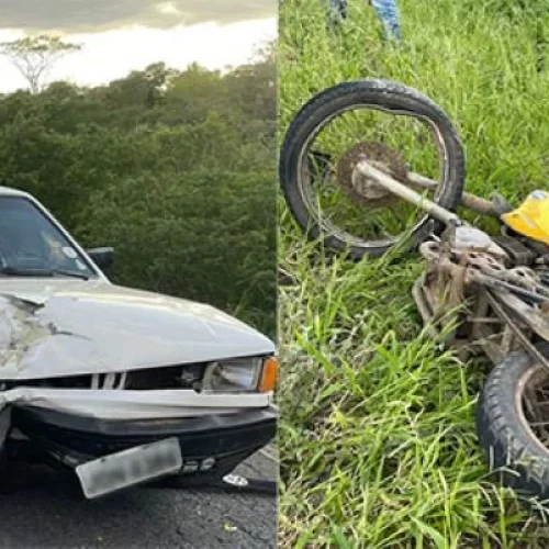 Motociclista fica gravemente ferido após colisão na BA-120, entre Coité e Riachão