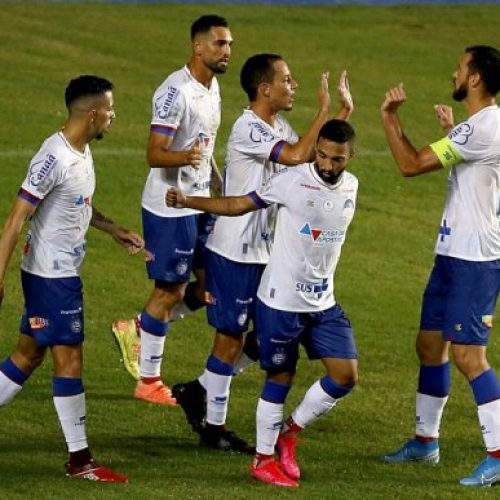 Em jogo tranquilo, Bahia goleia o Náutico na retomada do futebol