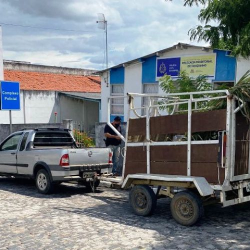 Suspeitos de roubo de gado são presos na cidade de Tanquinho