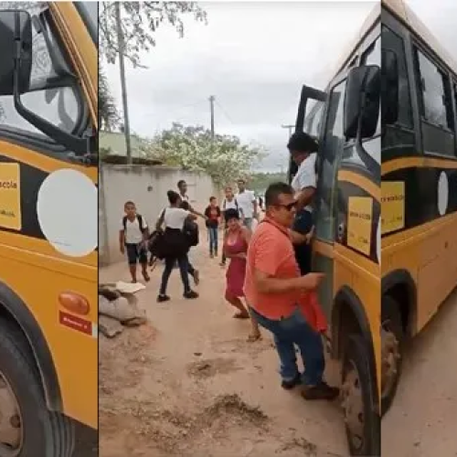 Estudantes de Serrinha entram em pânico após micro-ônibus ser tomado por fumaceiro