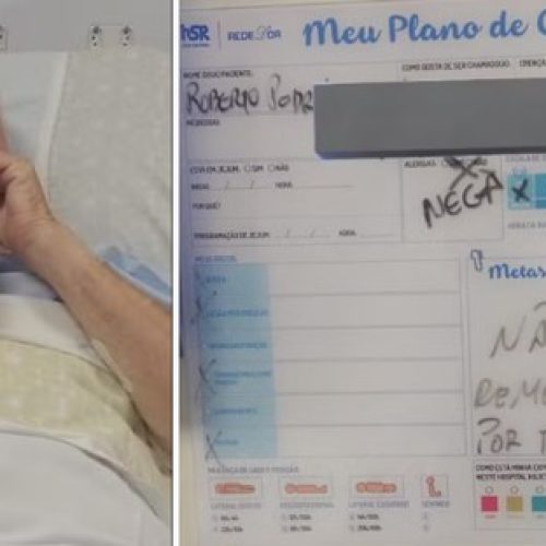 Homem internado deixa aviso de que não bebe água há 50 anos, só refrigerante: ‘por favor, não insista’