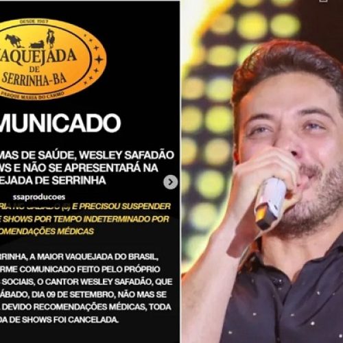 Vaquejada de Serrinha anuncia cancelamento do show de Wesley Safadão